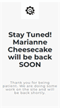 Mobile Screenshot of mariannecheesecake.com