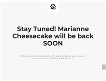 Tablet Screenshot of mariannecheesecake.com